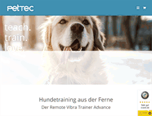 Tablet Screenshot of pettec.de